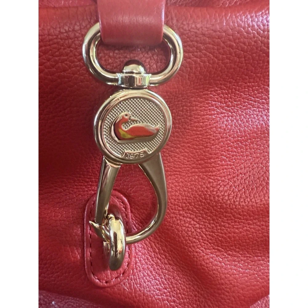 Dooney & Bourke Lucca Italian Leather Logo Lock Hobo shoulder handbag Purse